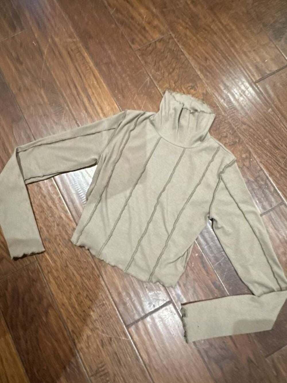 Mixed Threads Los Angeles Mock Neck Long Sleeve Top Size M
